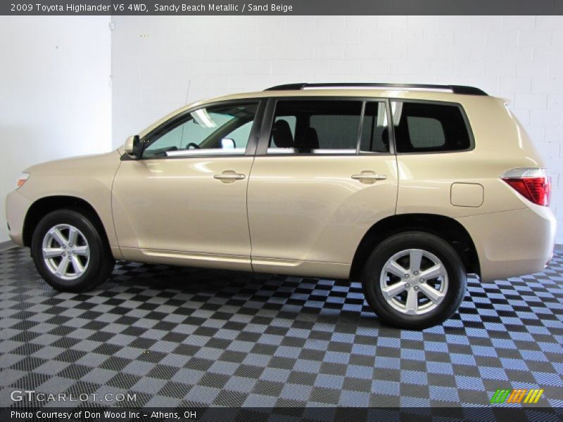 Sandy Beach Metallic / Sand Beige 2009 Toyota Highlander V6 4WD