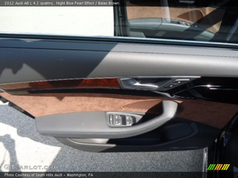 Night Blue Pearl Effect / Balao Brown 2012 Audi A8 L 4.2 quattro