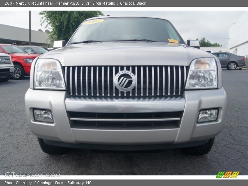 Silver Birch Metallic / Charcoal Black 2007 Mercury Mountaineer Premier AWD