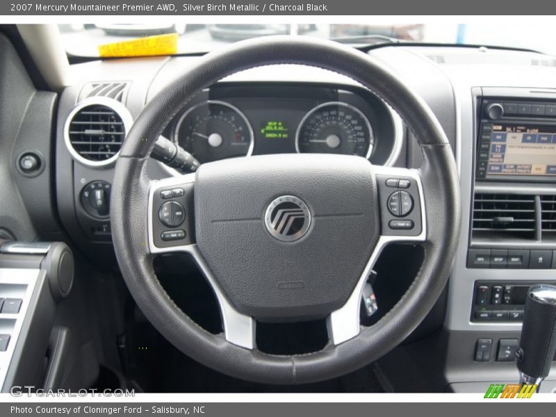 Silver Birch Metallic / Charcoal Black 2007 Mercury Mountaineer Premier AWD
