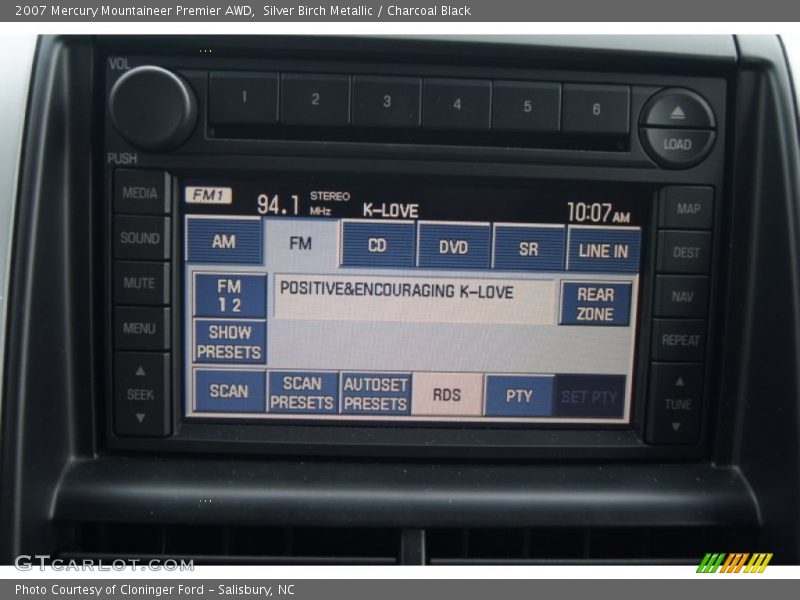 Silver Birch Metallic / Charcoal Black 2007 Mercury Mountaineer Premier AWD