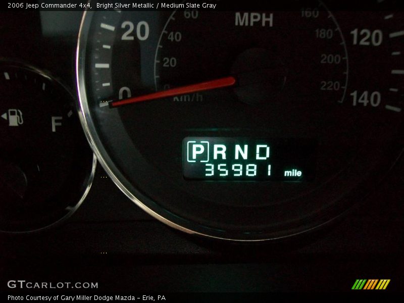 Bright Silver Metallic / Medium Slate Gray 2006 Jeep Commander 4x4