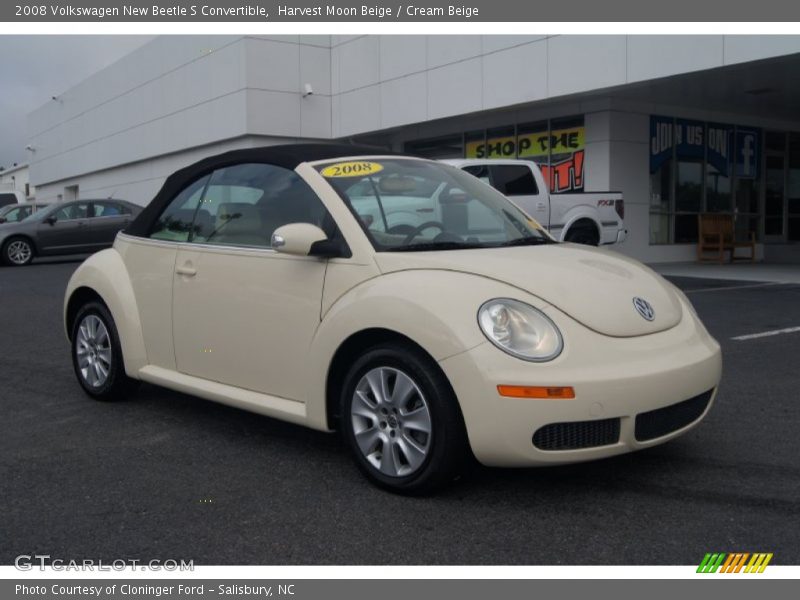 Harvest Moon Beige / Cream Beige 2008 Volkswagen New Beetle S Convertible
