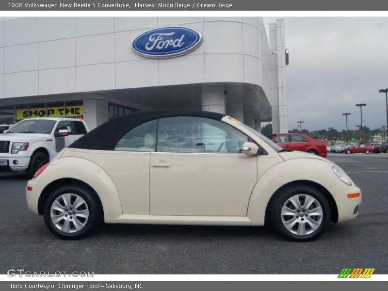 Harvest Moon Beige / Cream Beige 2008 Volkswagen New Beetle S Convertible