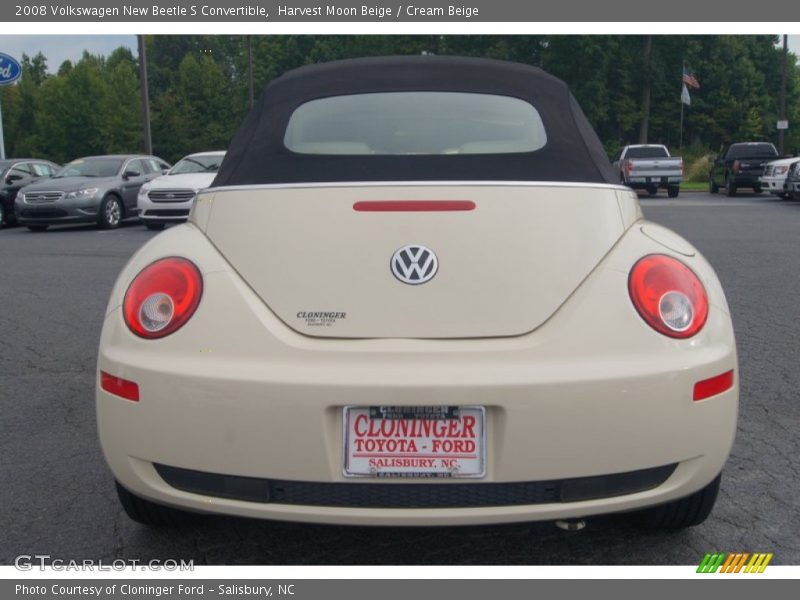 Harvest Moon Beige / Cream Beige 2008 Volkswagen New Beetle S Convertible