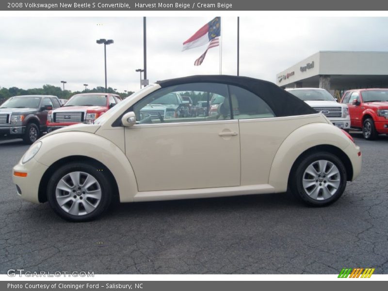 Harvest Moon Beige / Cream Beige 2008 Volkswagen New Beetle S Convertible