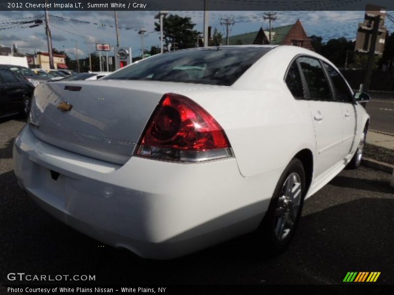 Summit White / Gray 2012 Chevrolet Impala LT