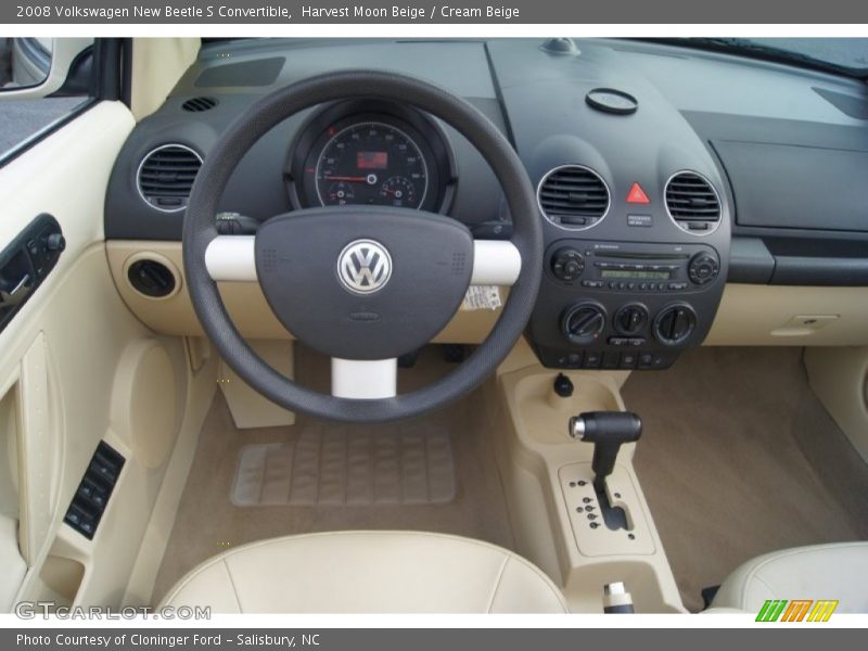 Harvest Moon Beige / Cream Beige 2008 Volkswagen New Beetle S Convertible