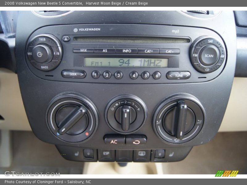Harvest Moon Beige / Cream Beige 2008 Volkswagen New Beetle S Convertible