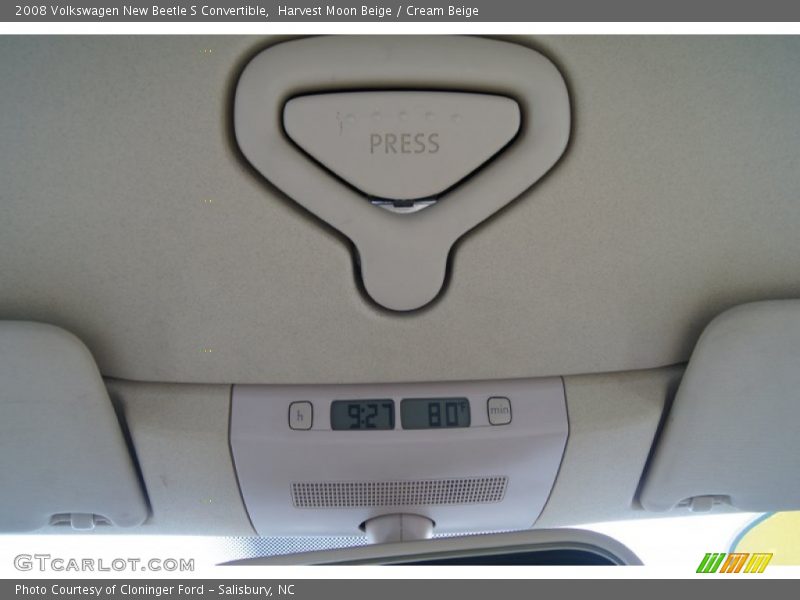 Harvest Moon Beige / Cream Beige 2008 Volkswagen New Beetle S Convertible