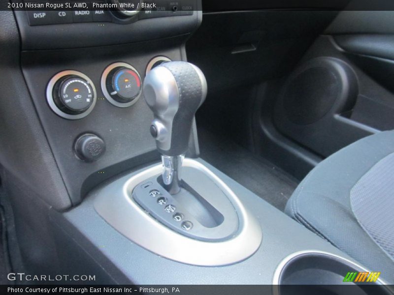 Phantom White / Black 2010 Nissan Rogue SL AWD