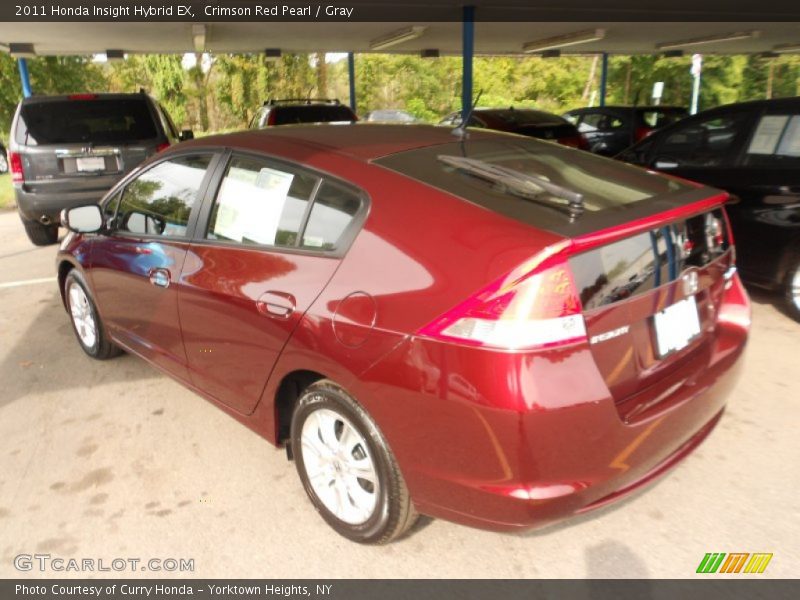 Crimson Red Pearl / Gray 2011 Honda Insight Hybrid EX