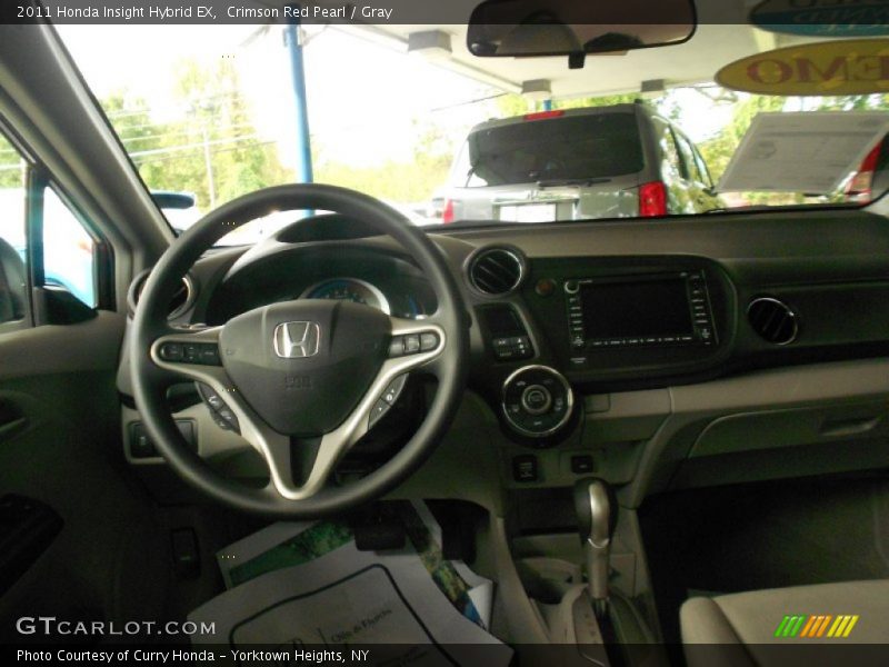 Crimson Red Pearl / Gray 2011 Honda Insight Hybrid EX