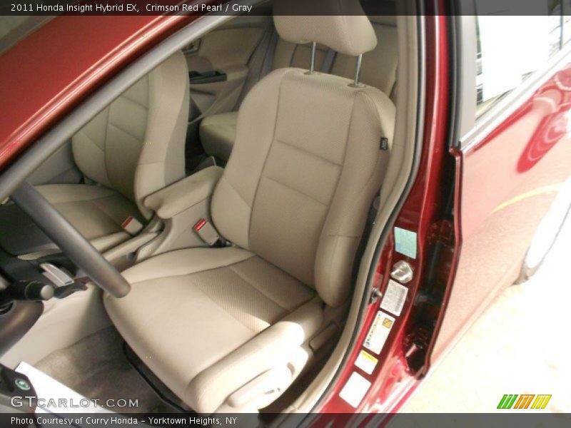 Crimson Red Pearl / Gray 2011 Honda Insight Hybrid EX