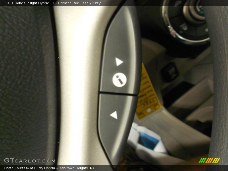 Crimson Red Pearl / Gray 2011 Honda Insight Hybrid EX