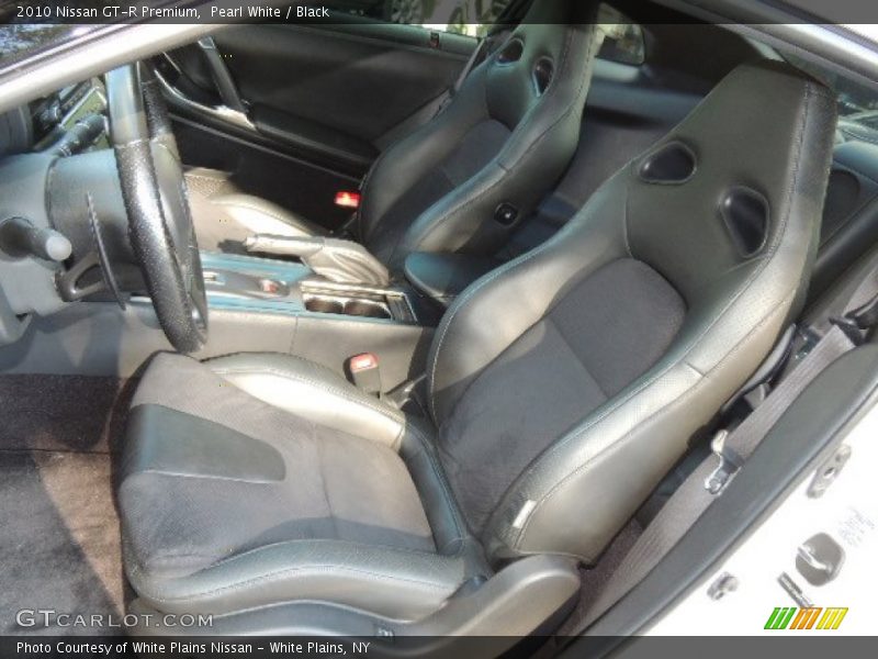 Pearl White / Black 2010 Nissan GT-R Premium