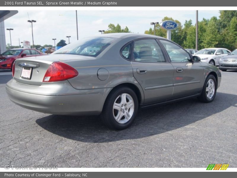 Spruce Green Metallic / Medium Graphite 2001 Ford Taurus SEL