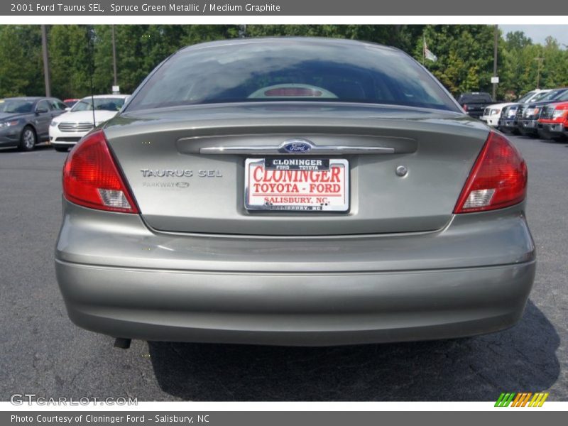 Spruce Green Metallic / Medium Graphite 2001 Ford Taurus SEL