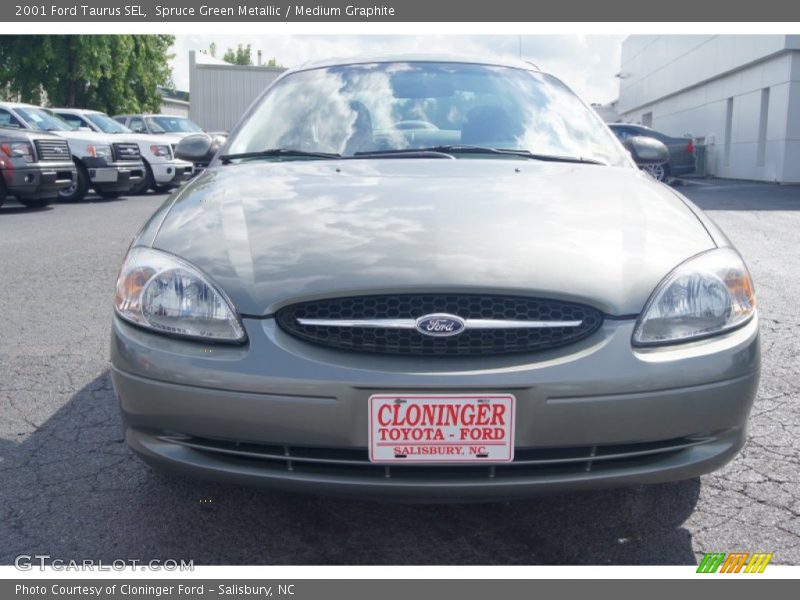 Spruce Green Metallic / Medium Graphite 2001 Ford Taurus SEL