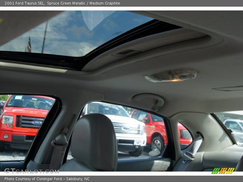 Spruce Green Metallic / Medium Graphite 2001 Ford Taurus SEL