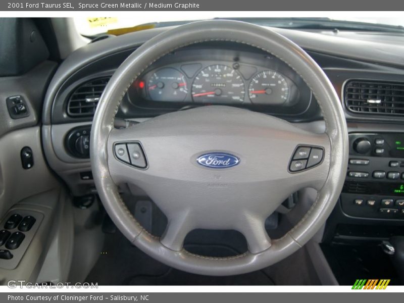 Spruce Green Metallic / Medium Graphite 2001 Ford Taurus SEL