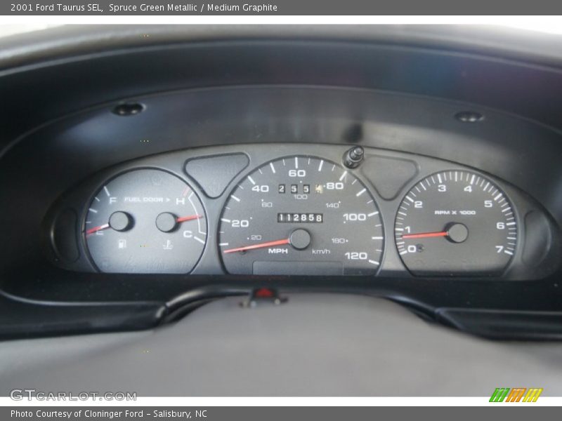 Spruce Green Metallic / Medium Graphite 2001 Ford Taurus SEL