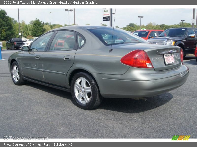 Spruce Green Metallic / Medium Graphite 2001 Ford Taurus SEL
