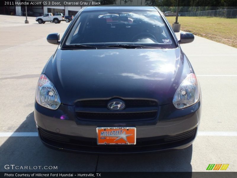 Charcoal Gray / Black 2011 Hyundai Accent GS 3 Door