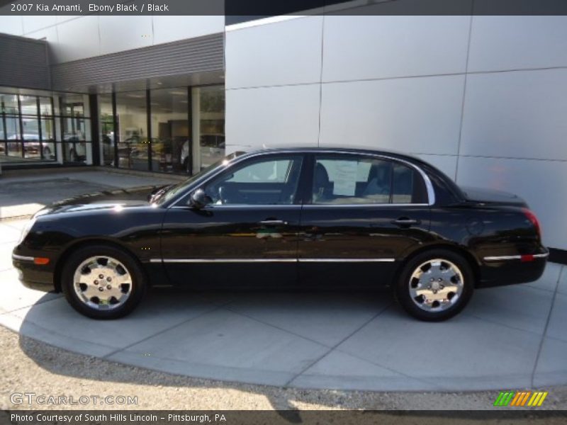 Ebony Black / Black 2007 Kia Amanti
