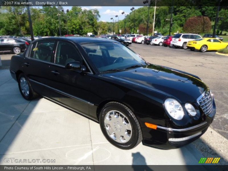Ebony Black / Black 2007 Kia Amanti