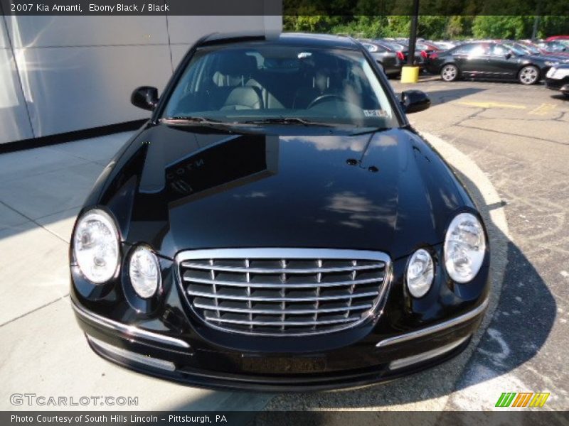 Ebony Black / Black 2007 Kia Amanti