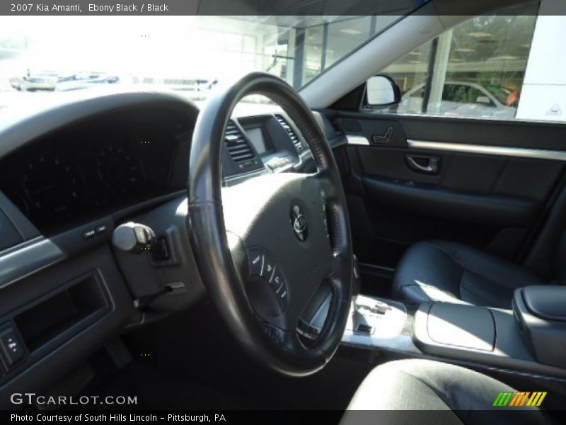 Ebony Black / Black 2007 Kia Amanti