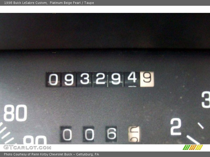 Platinum Beige Pearl / Taupe 1998 Buick LeSabre Custom