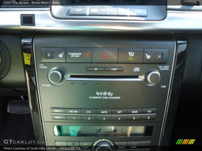 Ebony Black / Black 2007 Kia Amanti