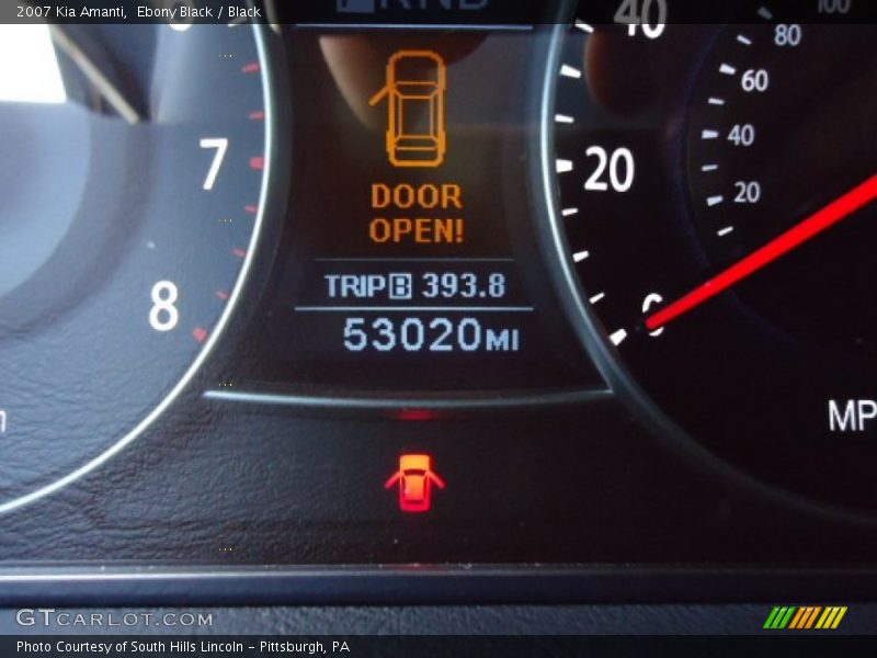 Ebony Black / Black 2007 Kia Amanti