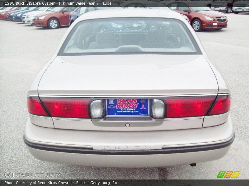 Platinum Beige Pearl / Taupe 1998 Buick LeSabre Custom