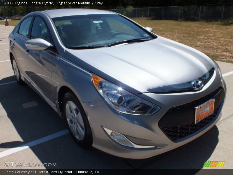 Hyper Silver Metallic / Gray 2012 Hyundai Sonata Hybrid