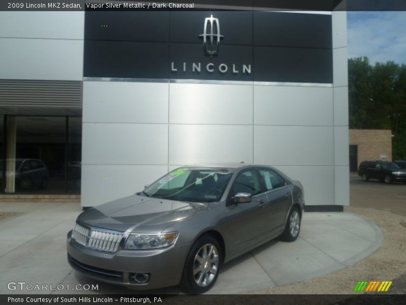 Vapor Silver Metallic / Dark Charcoal 2009 Lincoln MKZ Sedan