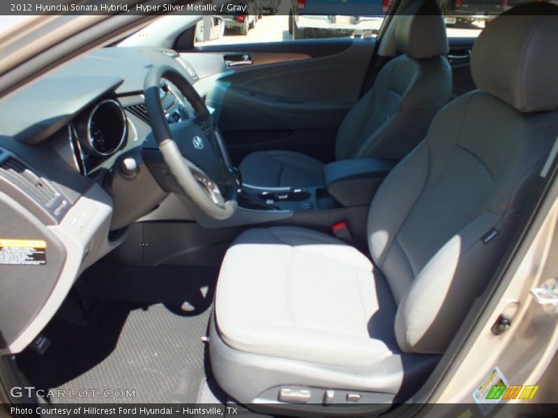 Hyper Silver Metallic / Gray 2012 Hyundai Sonata Hybrid