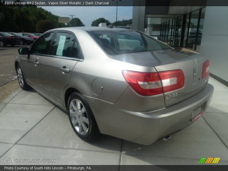 Vapor Silver Metallic / Dark Charcoal 2009 Lincoln MKZ Sedan