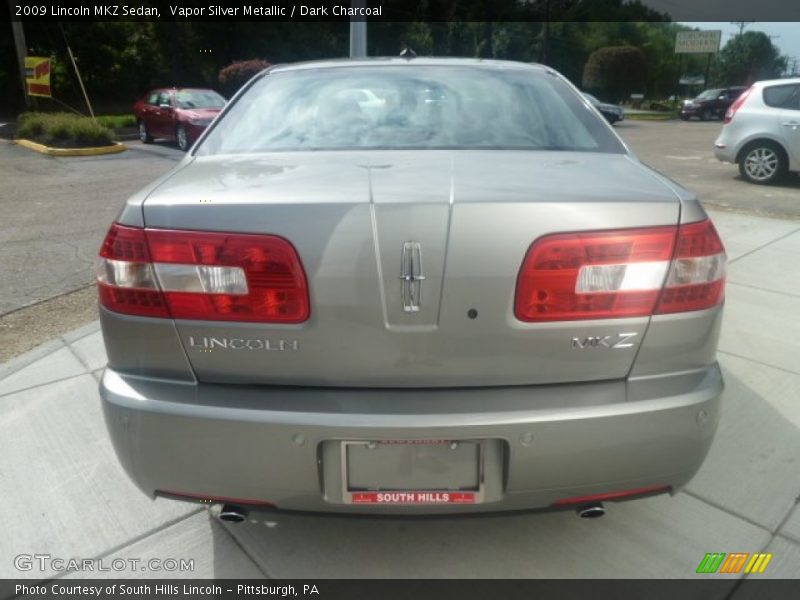 Vapor Silver Metallic / Dark Charcoal 2009 Lincoln MKZ Sedan