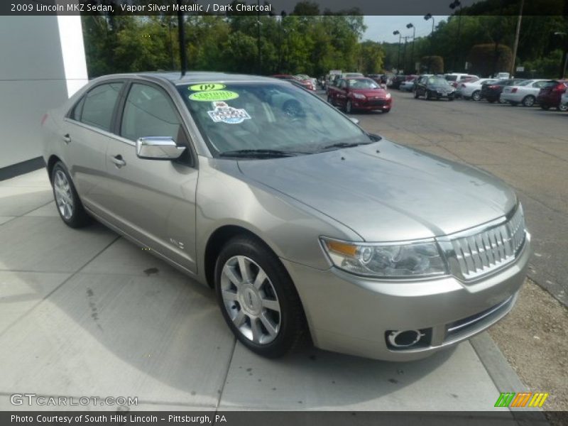 Vapor Silver Metallic / Dark Charcoal 2009 Lincoln MKZ Sedan