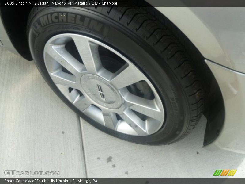 Vapor Silver Metallic / Dark Charcoal 2009 Lincoln MKZ Sedan