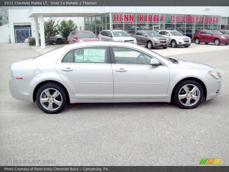 Silver Ice Metallic / Titanium 2012 Chevrolet Malibu LT