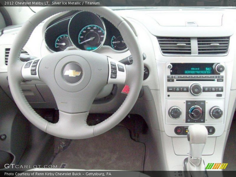 Silver Ice Metallic / Titanium 2012 Chevrolet Malibu LT