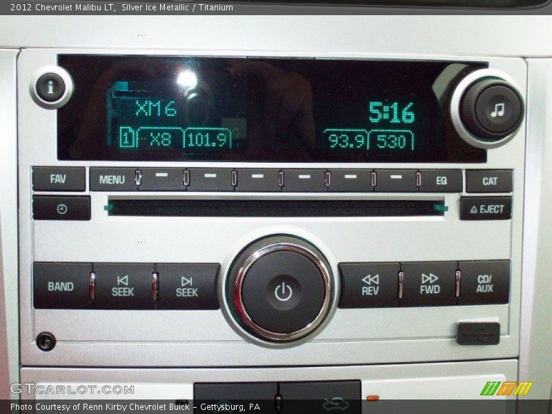 Silver Ice Metallic / Titanium 2012 Chevrolet Malibu LT