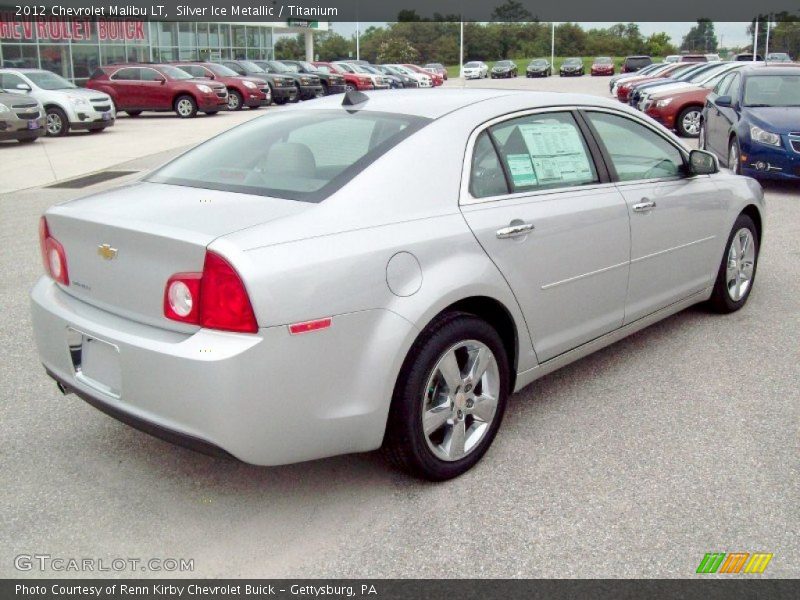 Silver Ice Metallic / Titanium 2012 Chevrolet Malibu LT