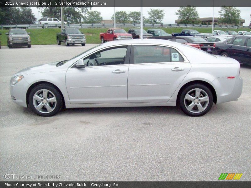 Silver Ice Metallic / Titanium 2012 Chevrolet Malibu LT