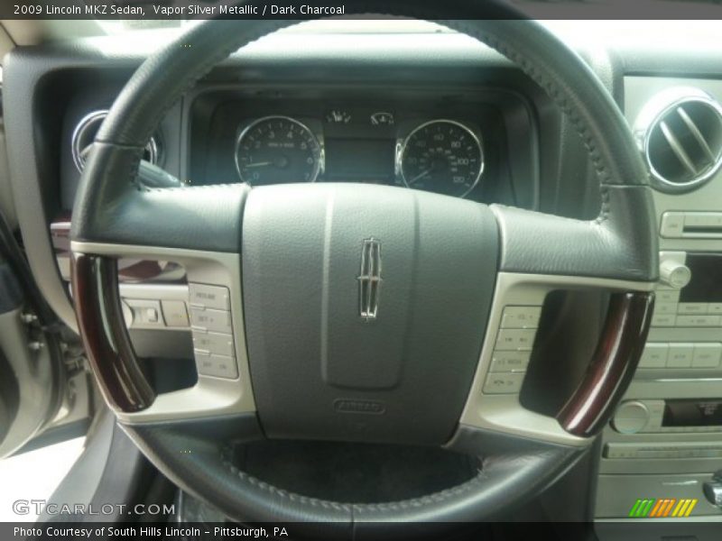 Vapor Silver Metallic / Dark Charcoal 2009 Lincoln MKZ Sedan