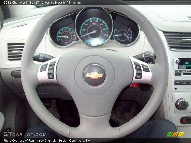 Silver Ice Metallic / Titanium 2012 Chevrolet Malibu LT